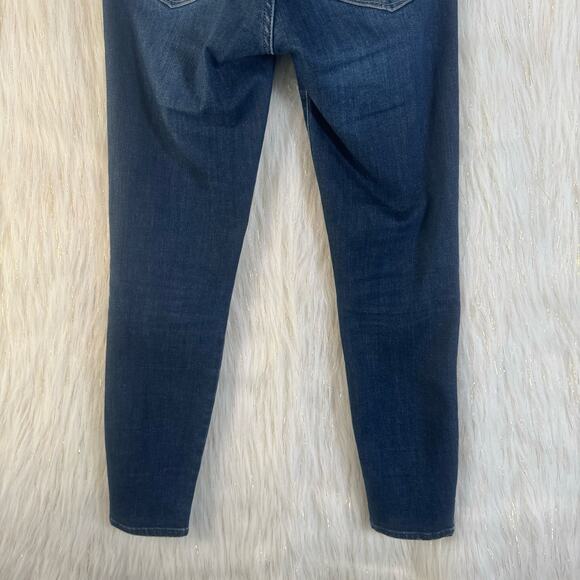 Good American Good Legs Crop Jeans Skinny Dark Wash Stretch Mid Rise 2/26 - Picture 6 of 9